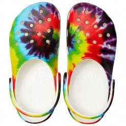 Crocs - Classic Tie Dye Graphic Clog - Sandales -Chaussures de randonnée Soldes crocs classic tie dye graphic clog sandales detail 5