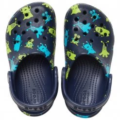 Crocs - Kid's Classic Monster Print Clog - Sandales 10 Crocs - Kid's Classic Monster Print Clog - Sandales -Chaussures de randonnée Soldes crocs kids classic monster print clog sandales detail 5