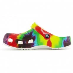 Crocs - Kid's Classic Tiedye Graphic Clog - Sandales -Chaussures de randonnée Soldes crocs kids classic tiedye graphic clog sandales detail 4
